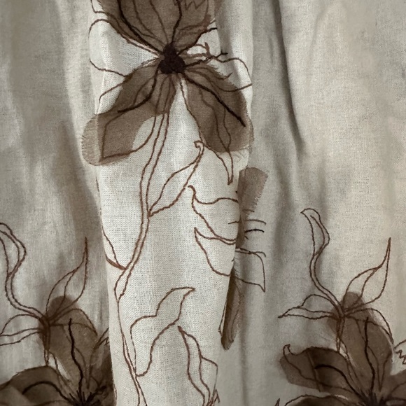 Festival ready!, boho, strapless mini dress, with appliqué flowers, so cute!! - Picture 5 of 5